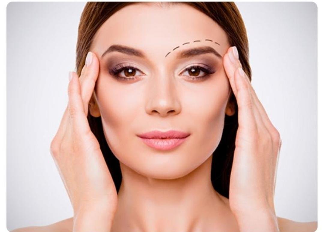 Editorial image representing brow lift