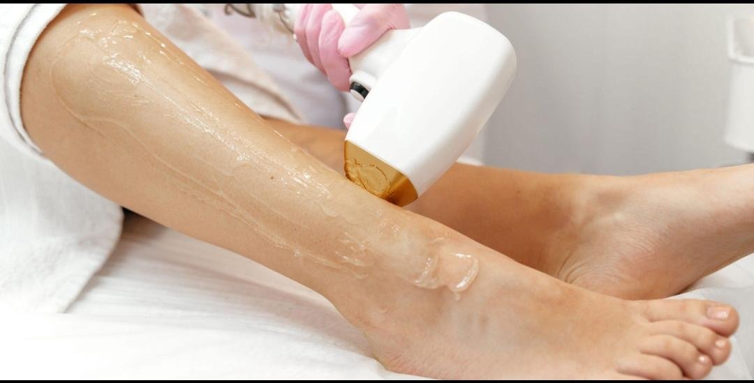 Editorial image representing laser hair removal
